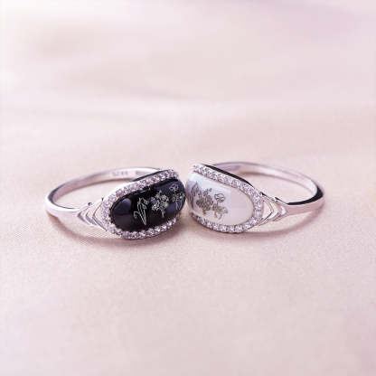 Keep All Those You Love Close Birth Flower Ring
