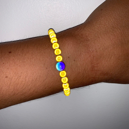 Down Syndrome Awareness Yellow Miracle Bead Bracelet