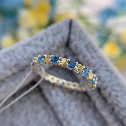 Down Syndrome Awareness Bule And Yellow Strength Ring