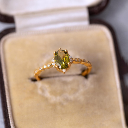 Kidney Disease Awareness Peridot Ring