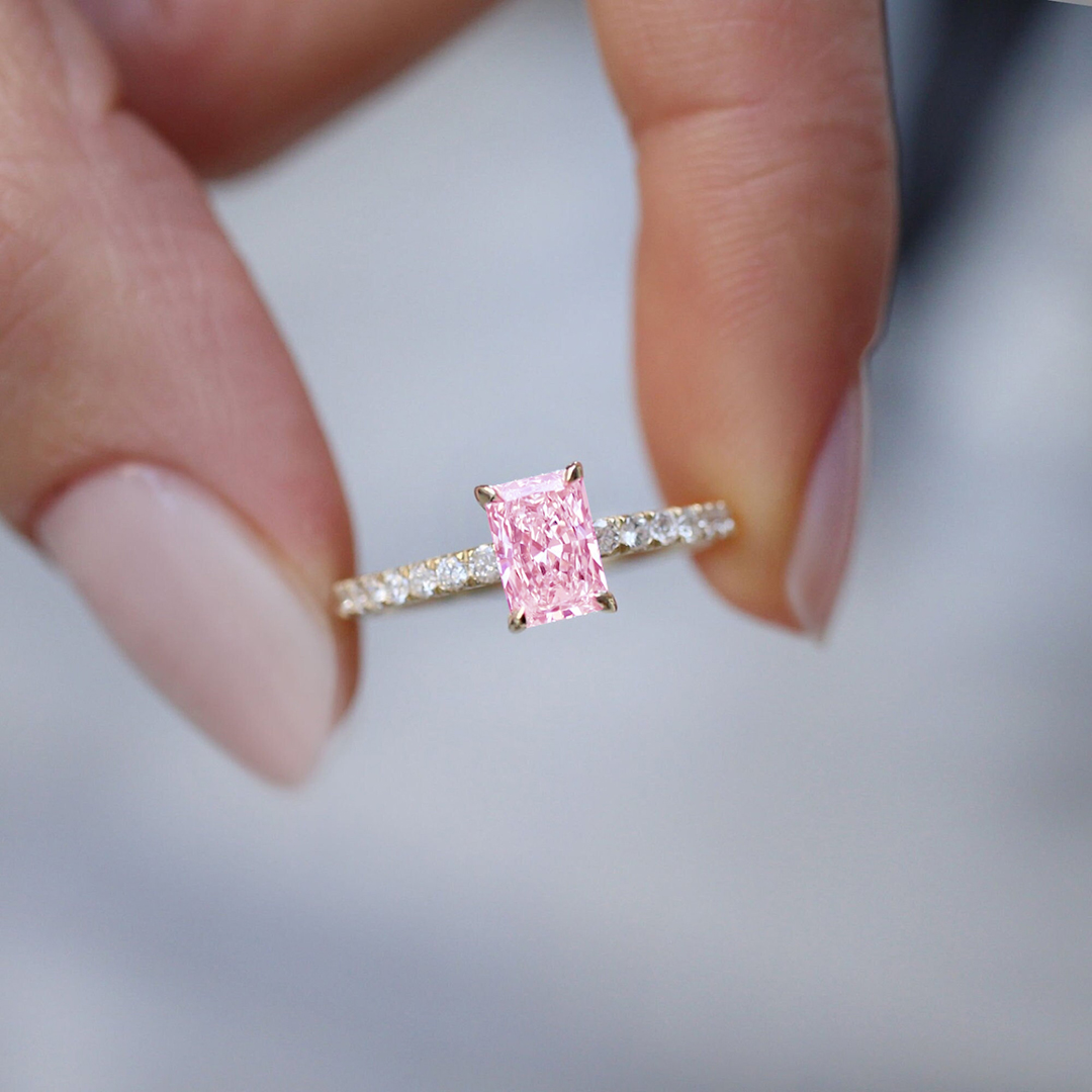 Breast Cancer Courage I Am Enough 1ct Ring