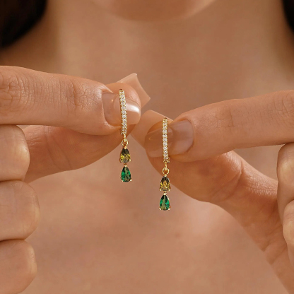 Family Gift for Grandma Personalised Birthstone Earrings