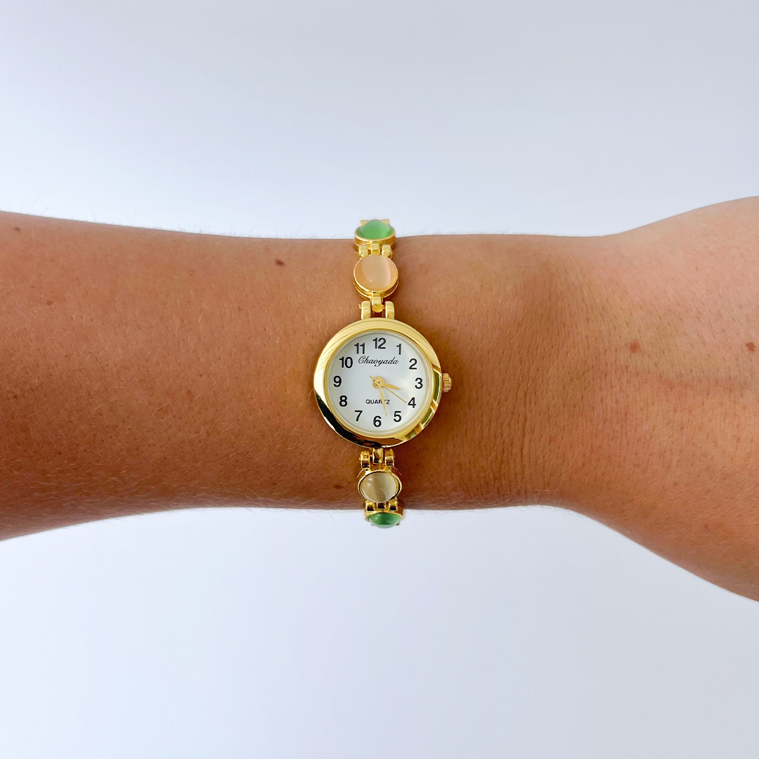 Gift For Mom Custom 1-12 Birthstones Bracelet Watch