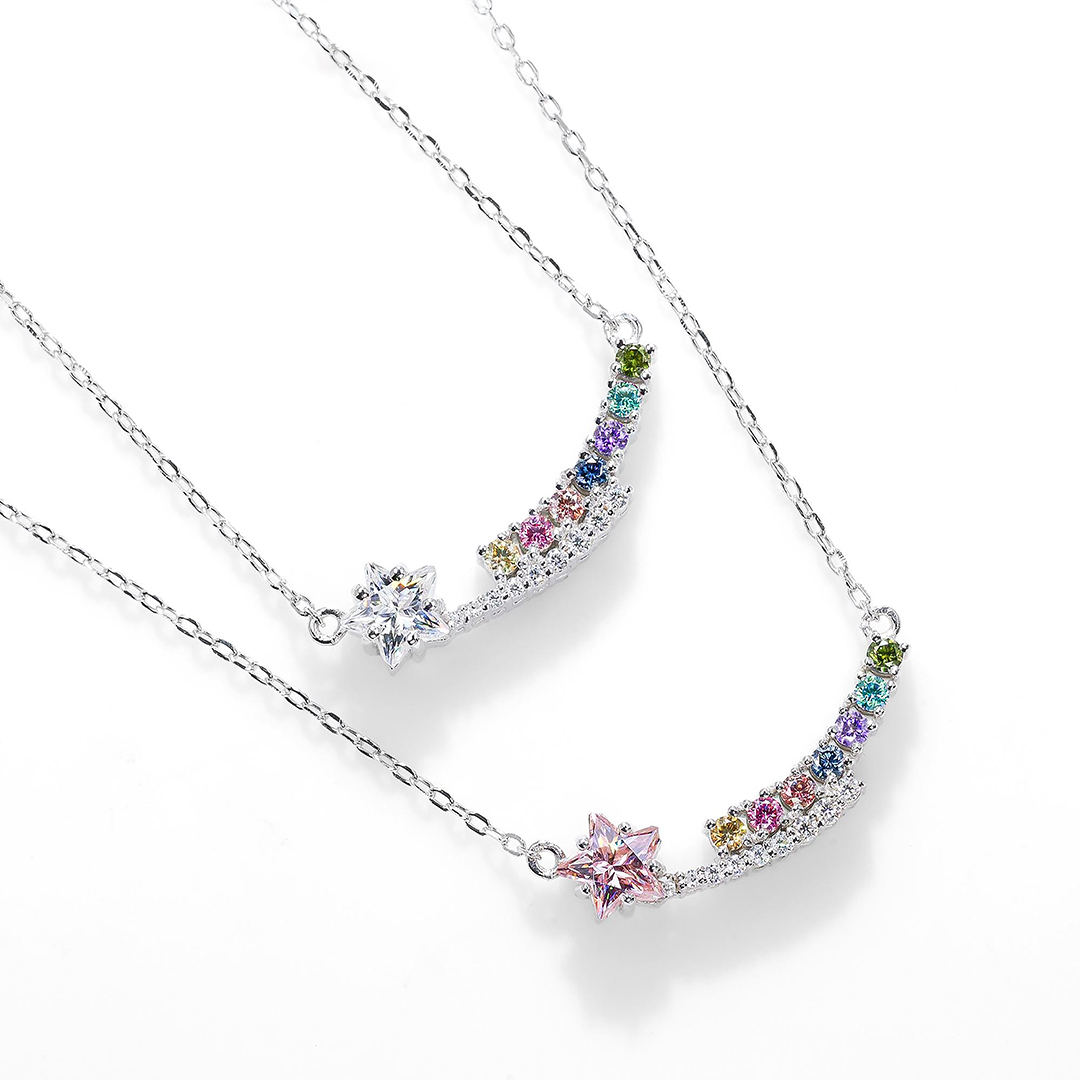 Grandma’s Shining Stars Personalized Star Necklace