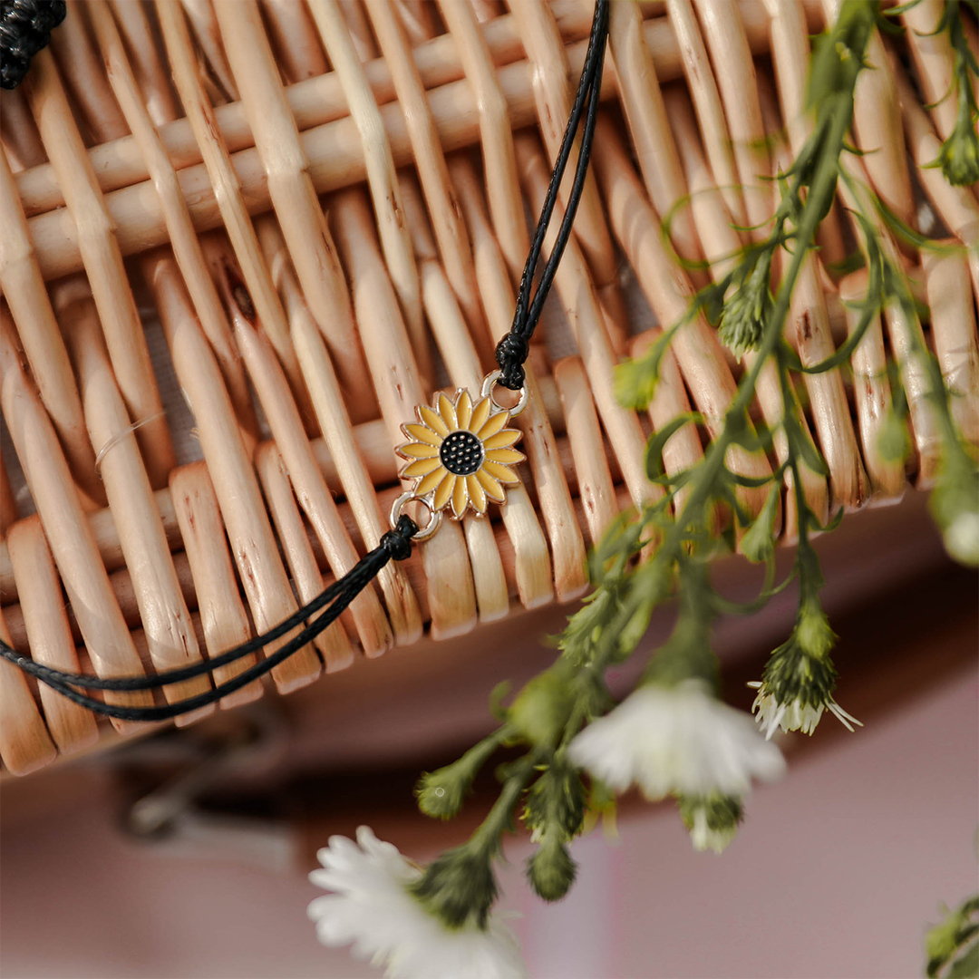 Friendship Sunshine Sunflower Bracelet
