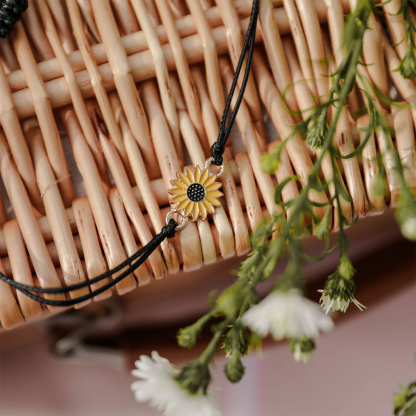 Friendship Sunshine Sunflower Bracelet