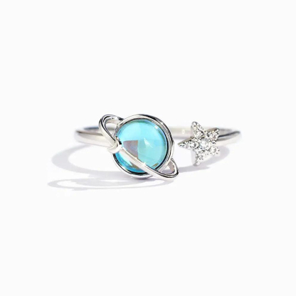 Don't Be Afraid Spinning Star Fidget Adjustable Ring