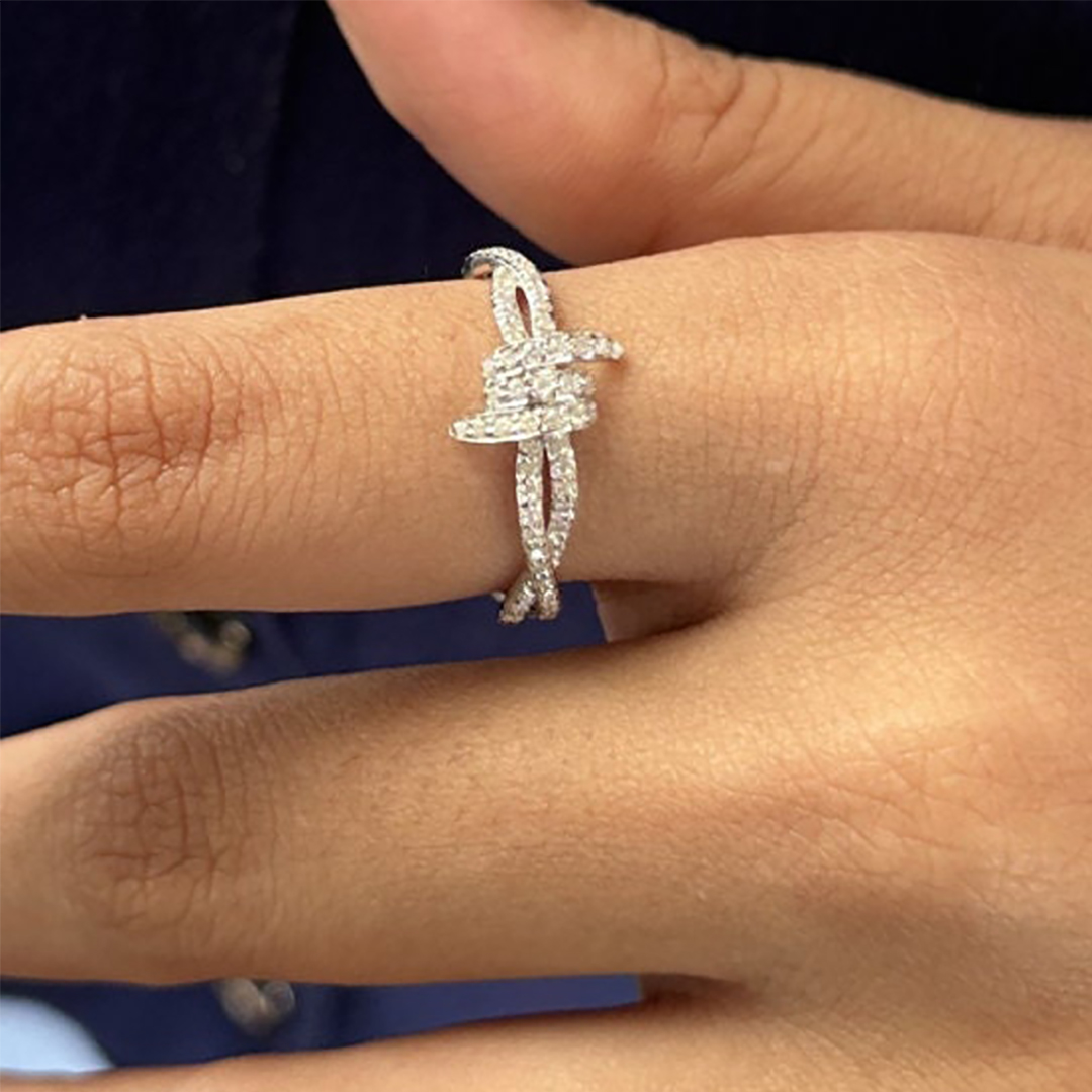 Heavenly Bond Infinity Knot Ring