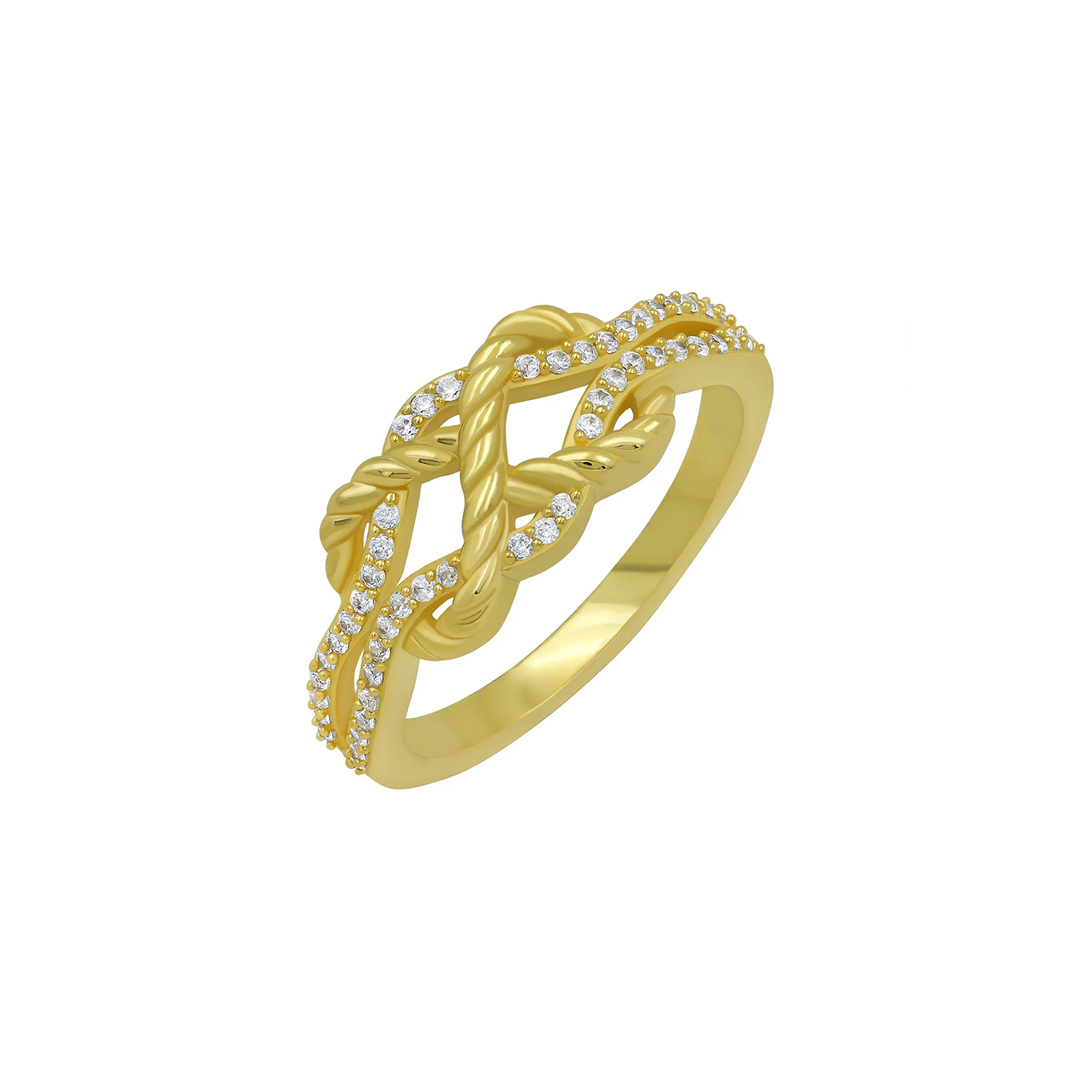 Angel-Tied Mother & Daughter Knot Ring