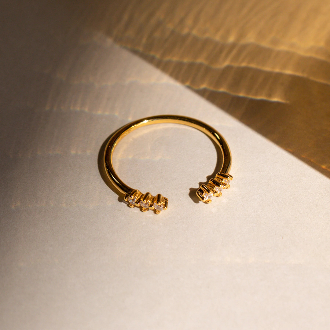 Self Love Reminder Dainty Open Diamond Ring