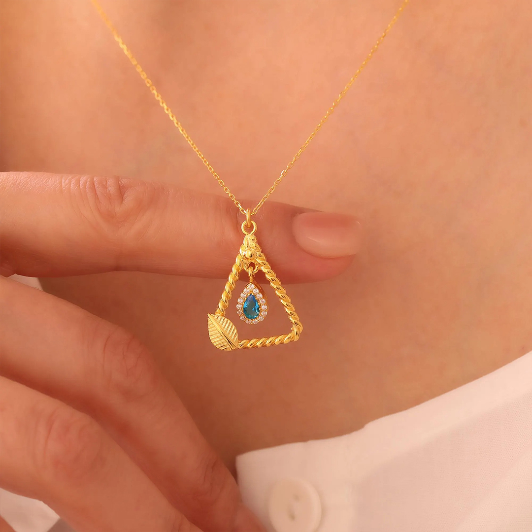 You Are Enough Personalized Birthstone Necklace