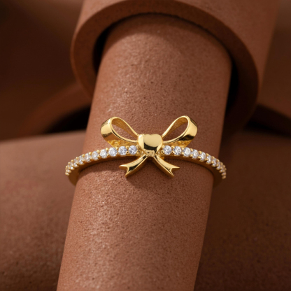 Mother-Daughter Bond Bow Ring