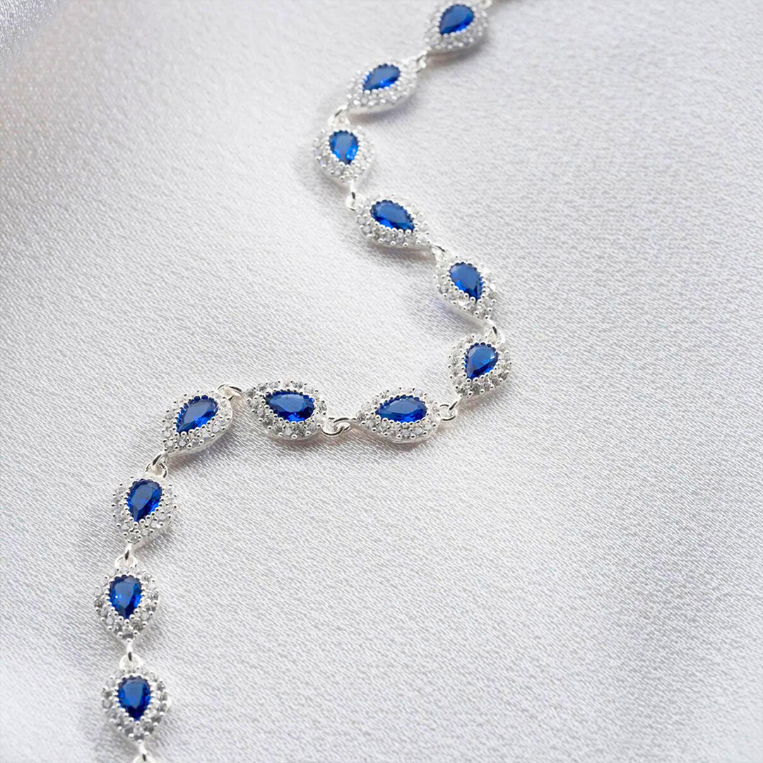 Colorectal Cancer Awareness Blue Tennis Bracelet