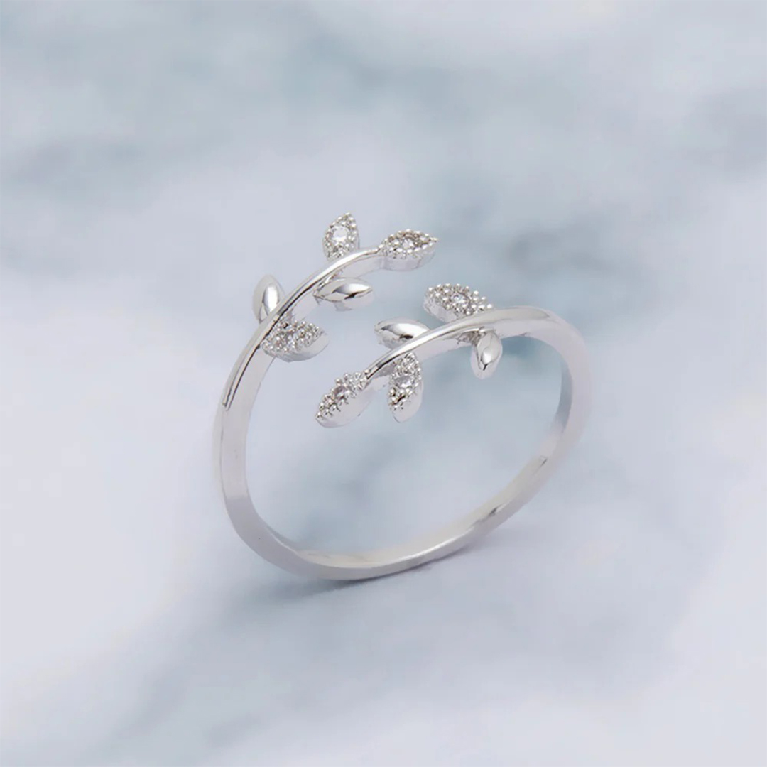 "BE-LEAF in yourself like I do" Leaves Ring