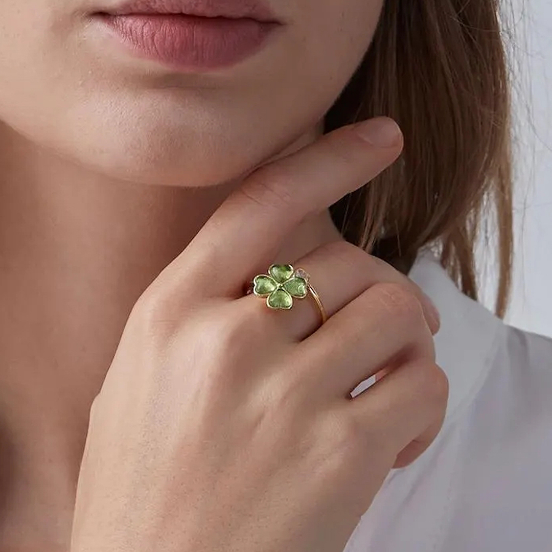 Four Leaf Clover Lucky Ring