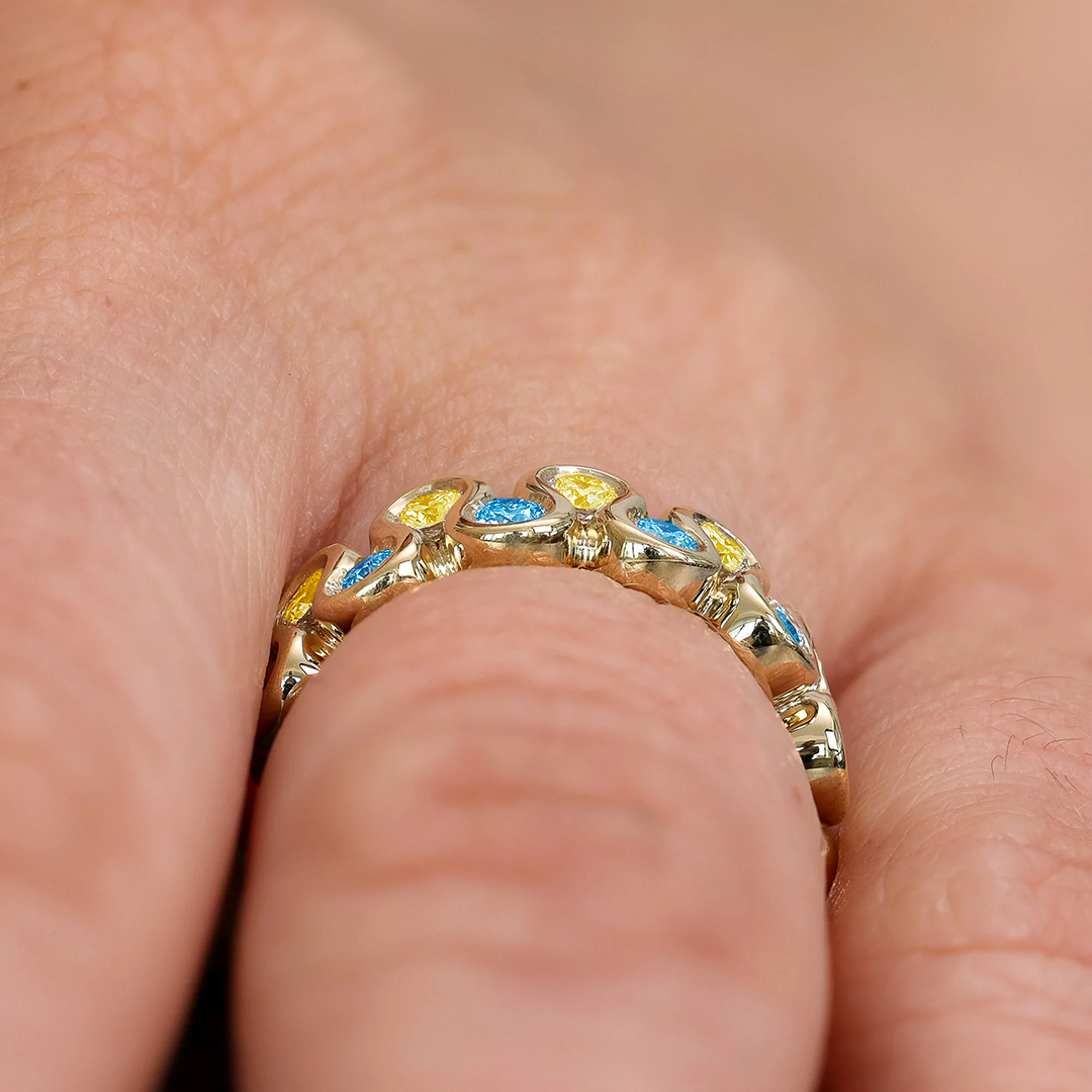 World Down Syndrome Day Double Wave Ring