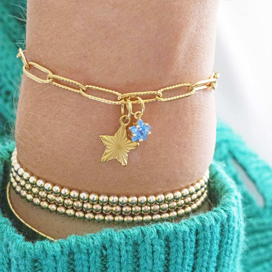 Autism Awareness Star Mom Bracelet
