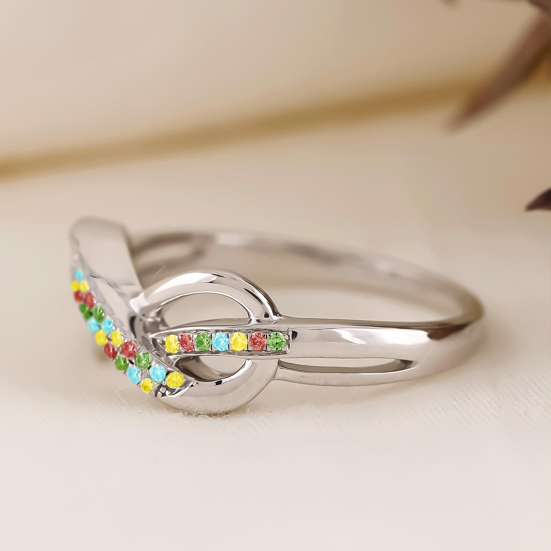 Autism Awareness Spectrum of Love Ring