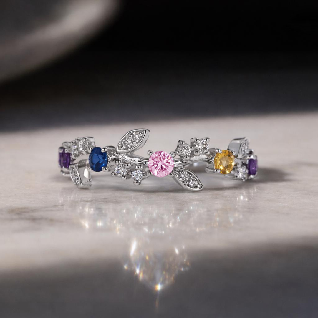 Grandma's Tears Of Joy Precious Generations Birthstone Ring