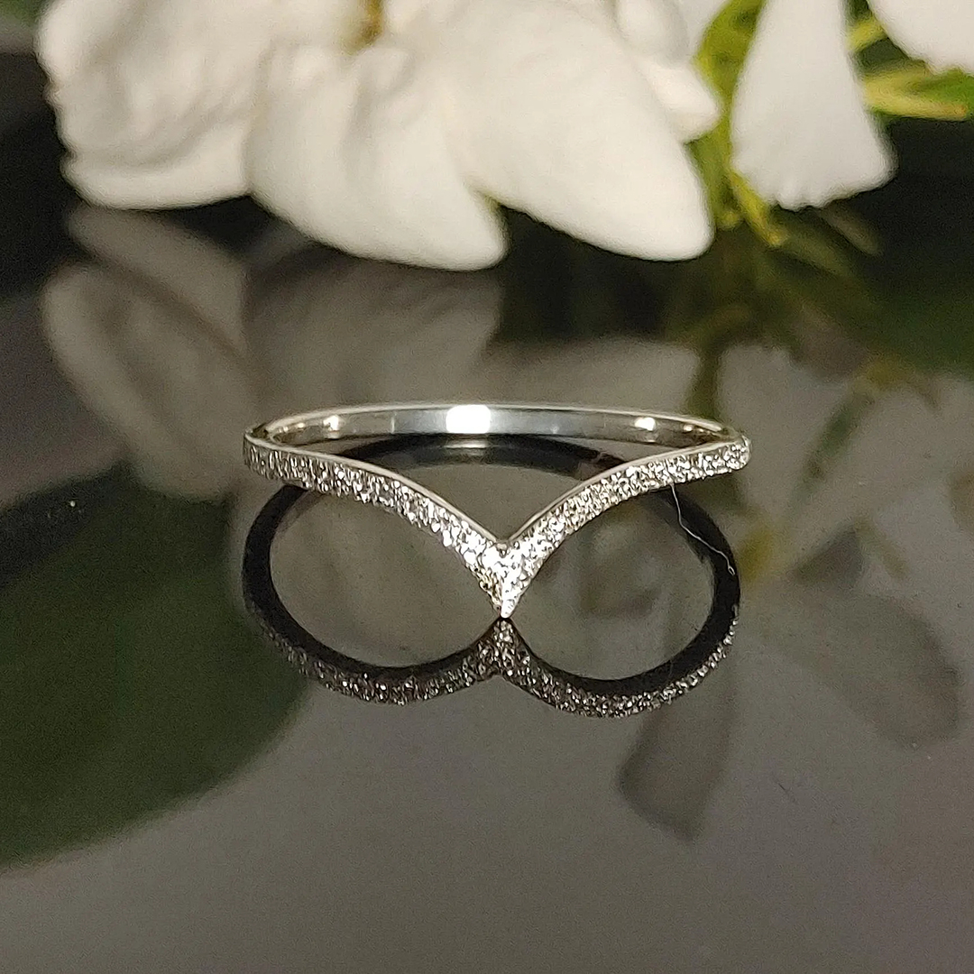 Self Love Stardust Chevron Ring