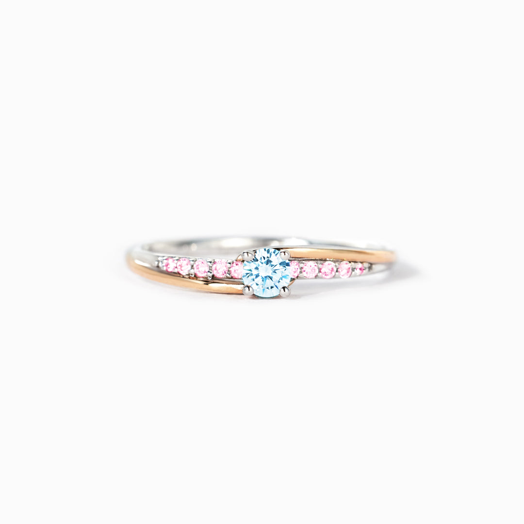 Mama Of An Angel Round Cut Accent Ring