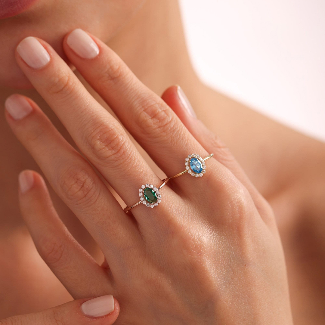 To My Mom Personalized Birthstone Ring