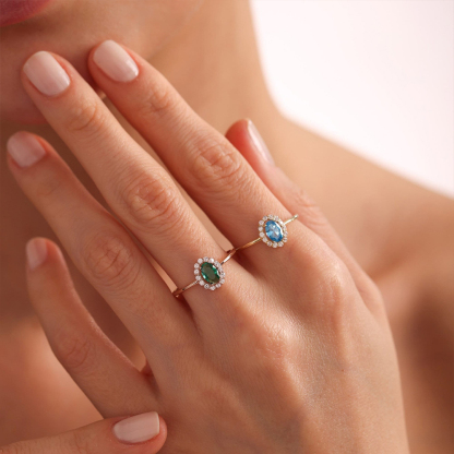 To My Mom Personalized Birthstone Ring