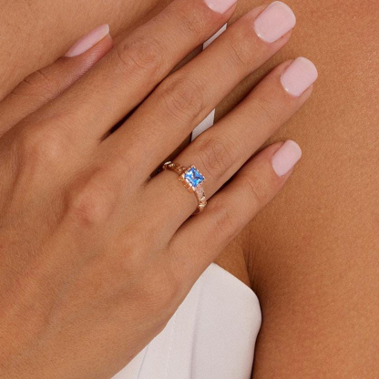To My Mom Love You Forever Baguette Ring