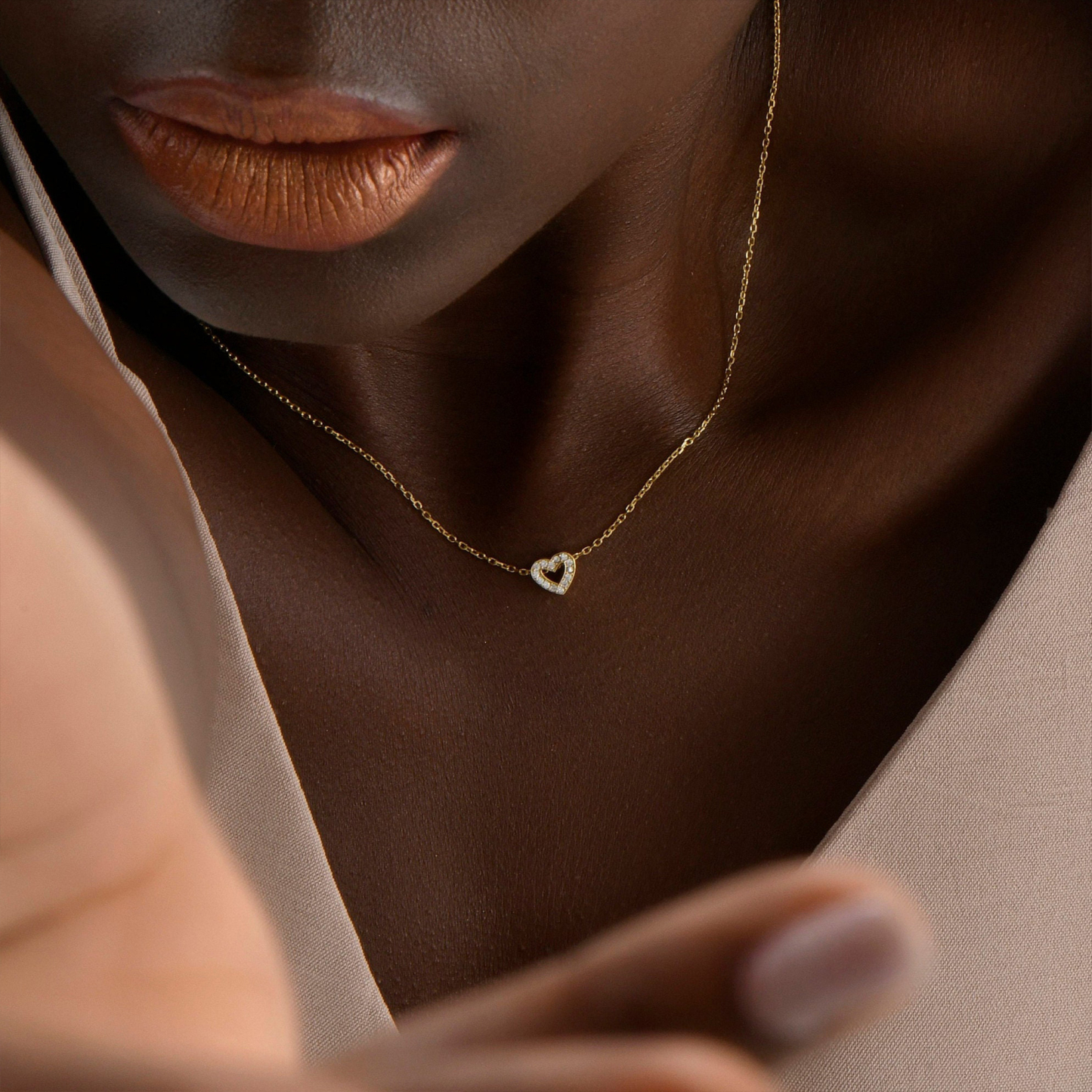 Self Love Cute Tiny Heart Necklace