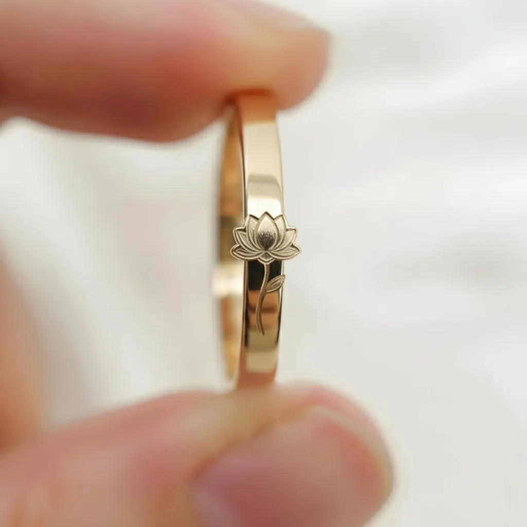Still Blooming Lotus Flower Ring