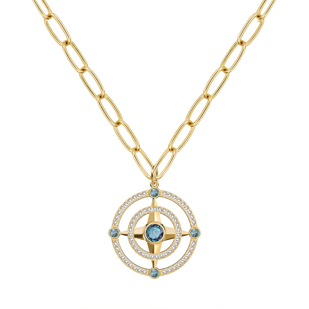 New Chapter Custom Birthstone Circle Necklace