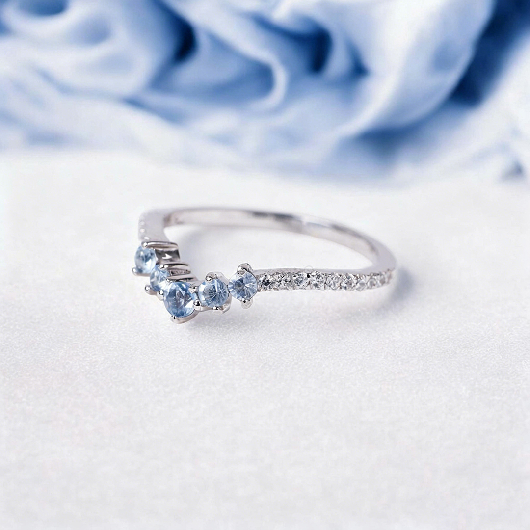 Ovarian Cancer Awareness Strength & Unity Chevron Ring