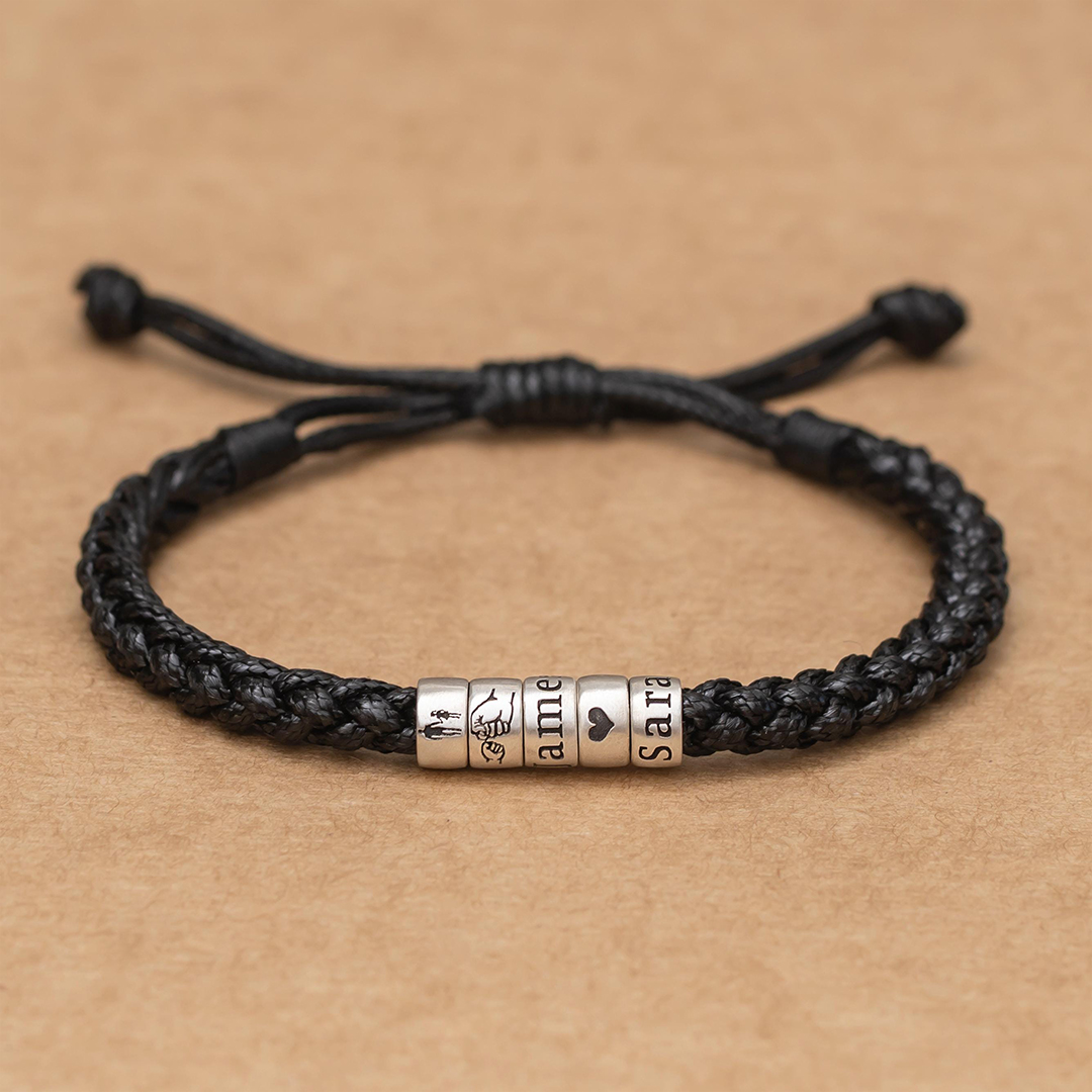 Gift To Father Personalized 1-9 Name Bracelet