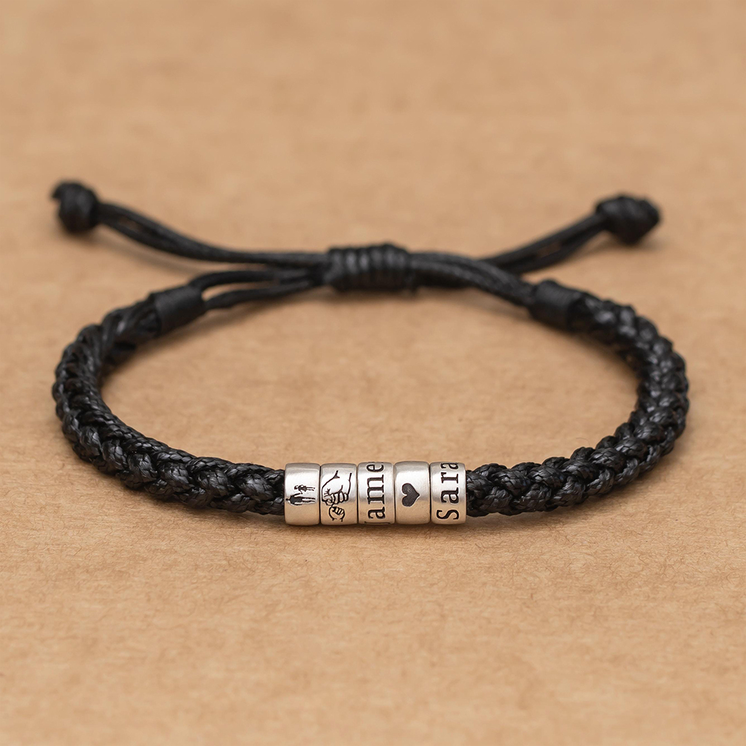 Gift To Father Personalized 1-9 Name Bracelet