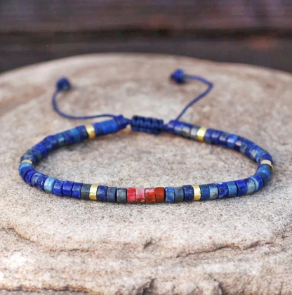 World Diabetes Day Awareness Gift Lapis Lazuli Bracelet