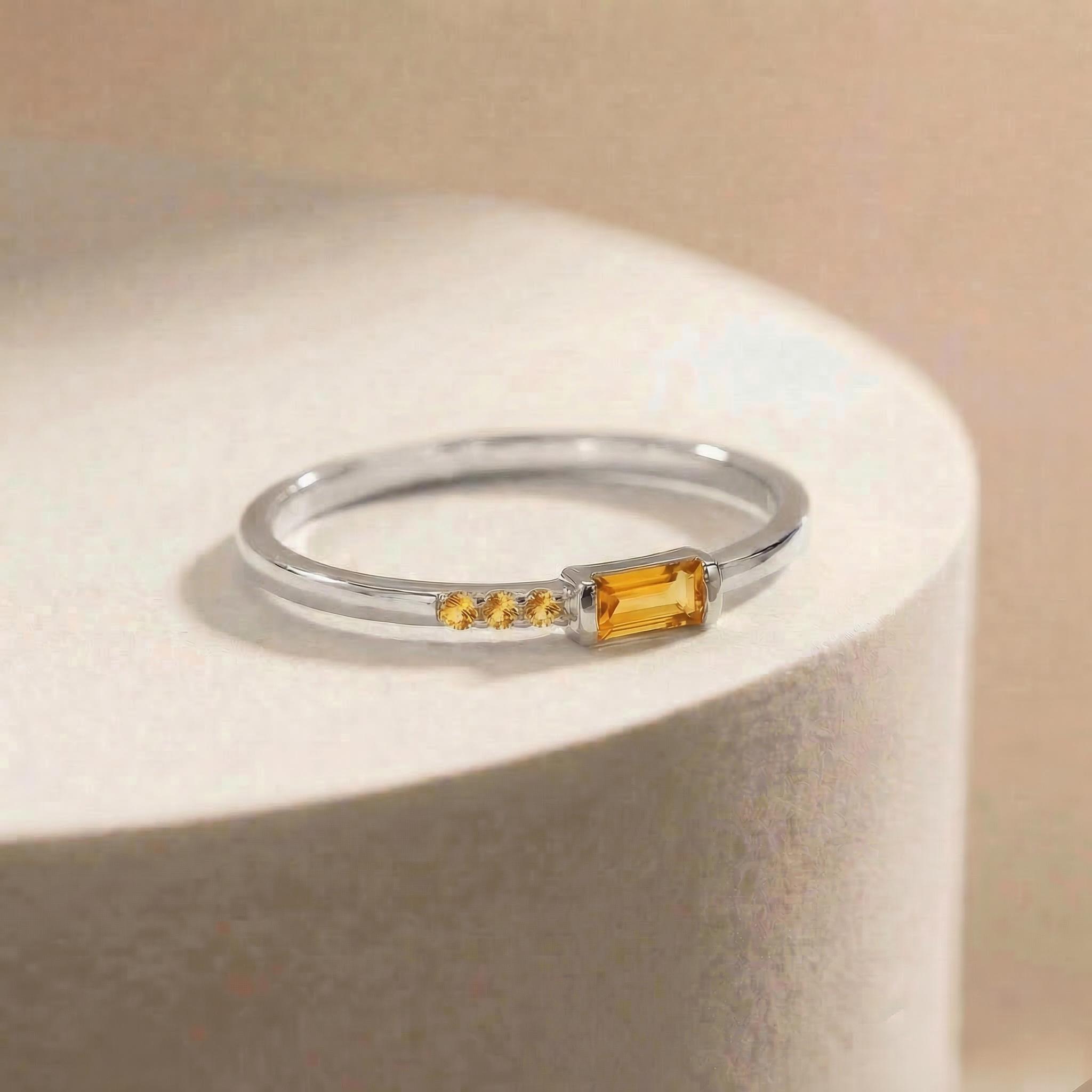 Multiple Sclerosis Awareness Nobody Fights Alone Baguette Ring