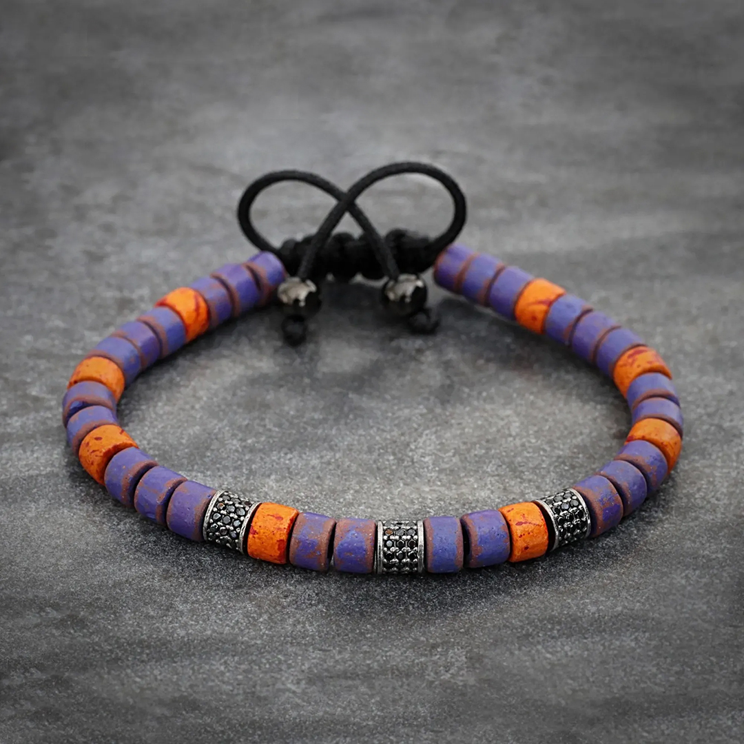 Alzheimer’s & Brain Awareness The Person Is Still There Purple Beaded Bracelet