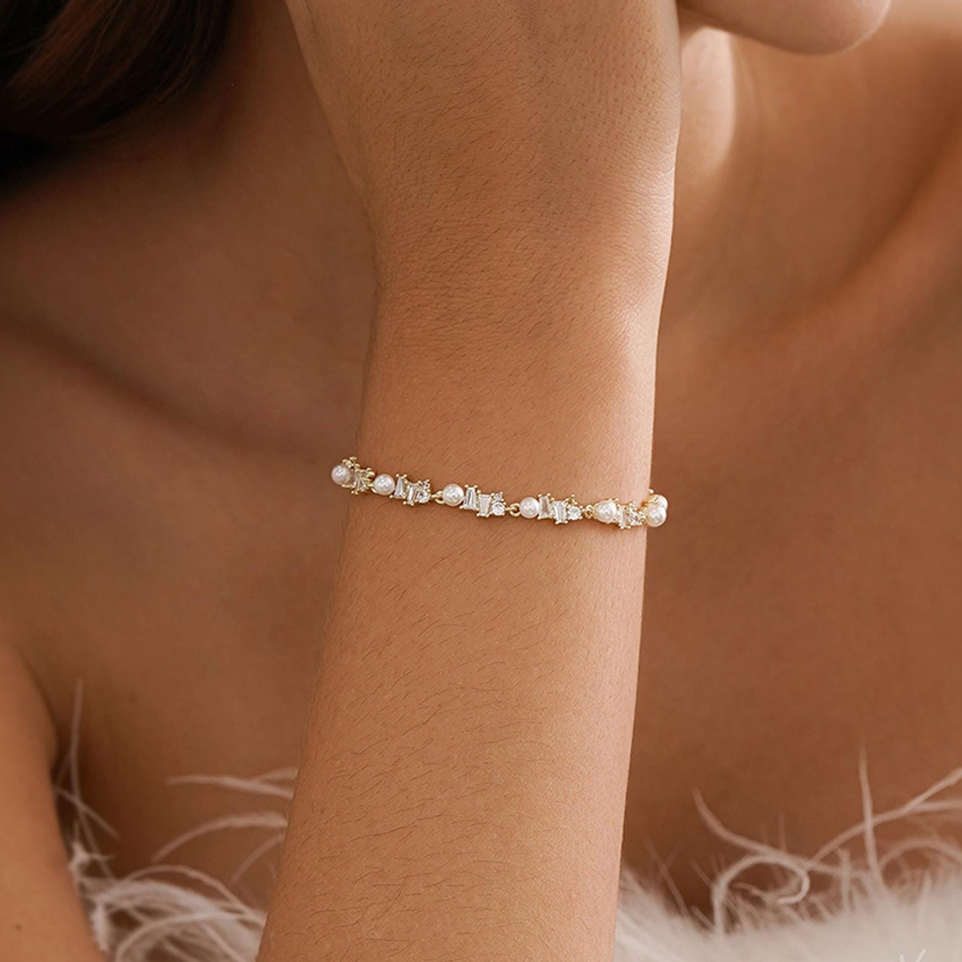 Father's Day Gift Minimalist Pearl Bracelet