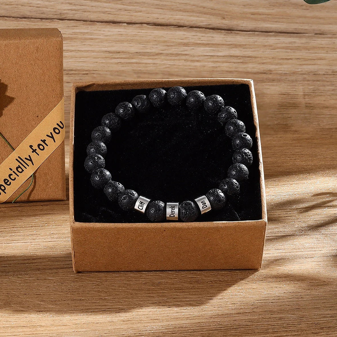 Personalized 1-6 Names Beaded Bracelet