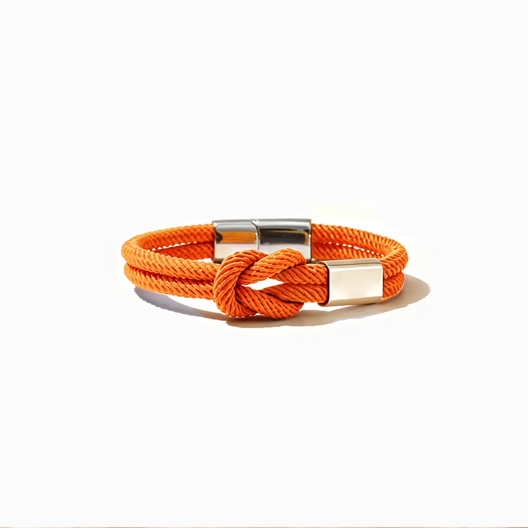 Multiple Sclerosis Awareness Orange Knot Bracelet