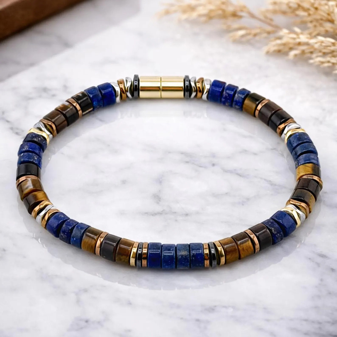 Prostate Cancer Awareness Tiger Eye Bracelet