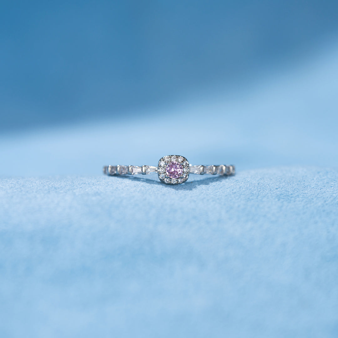I'm Choosing My Peace Pink Diamond Self Love Ring