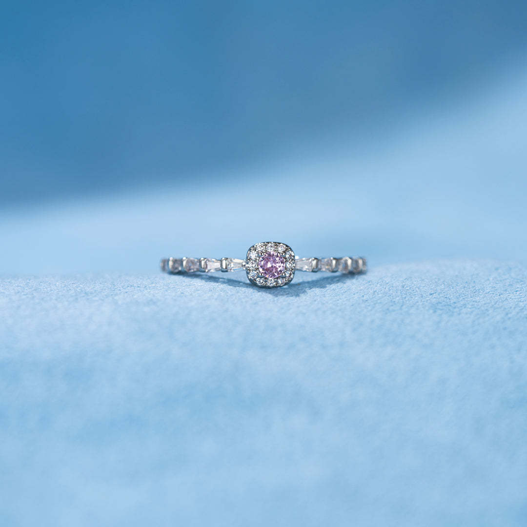 I'm Choosing My Peace Pink Diamond Self Love Ring