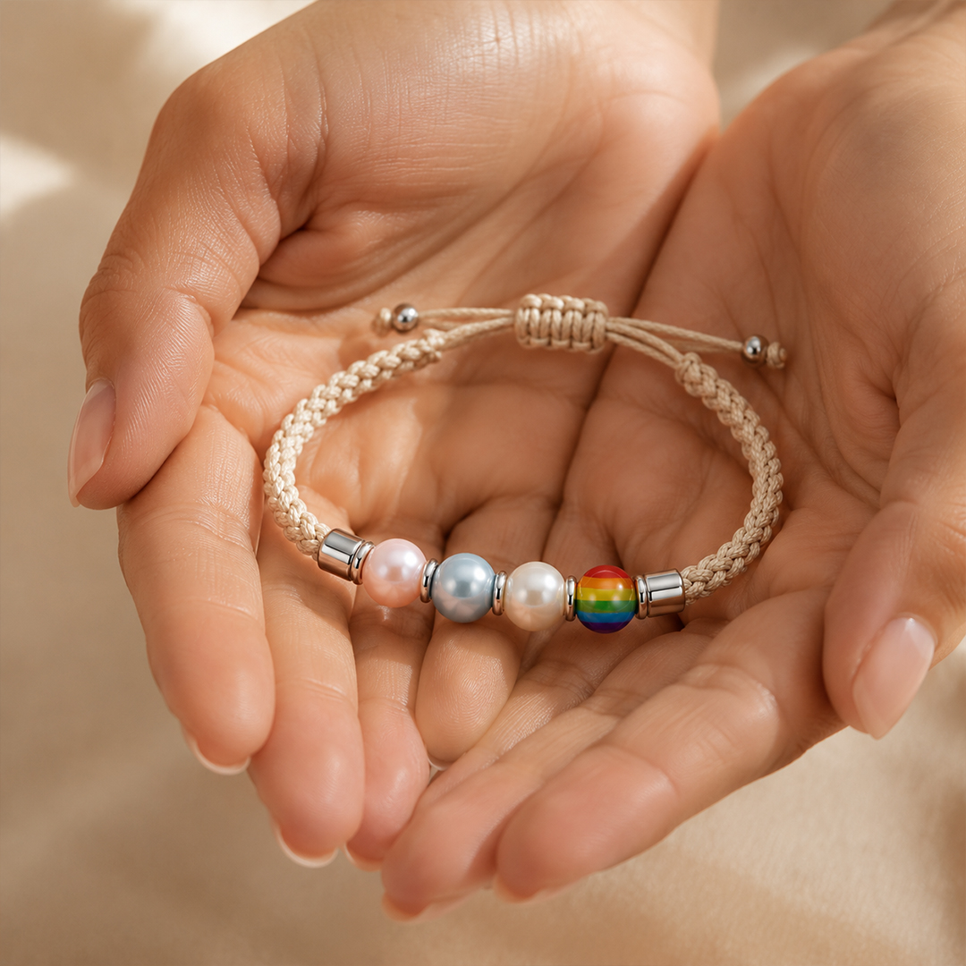 Personalized 2-7 Beads Rope Bracelet