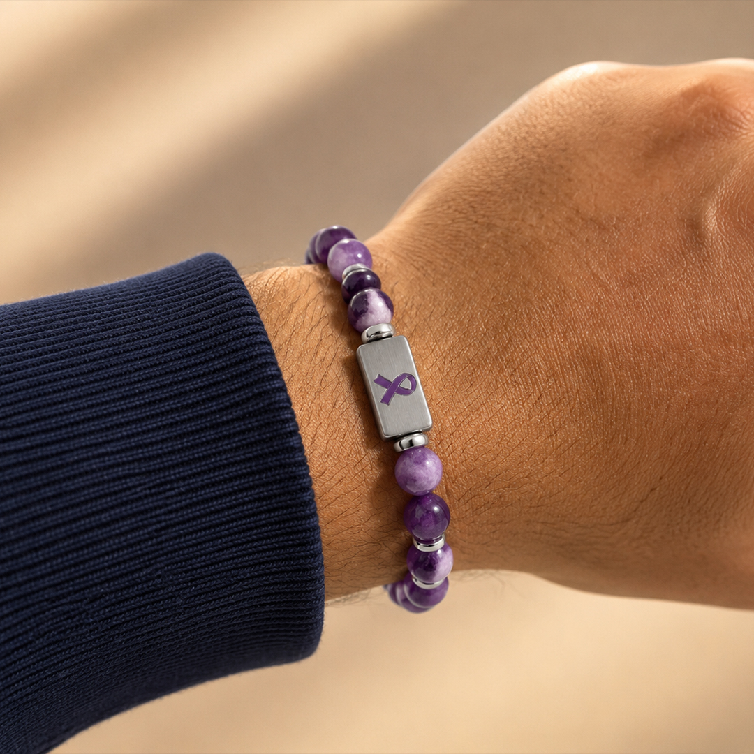 See the Person Alzheimer’s & Dementia Awareness Purple Ribbon Bracelet