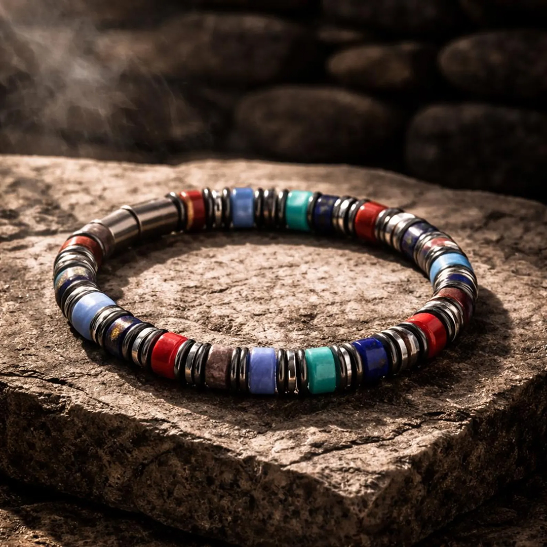Diabetes Awareness Multi Bead Bracelet