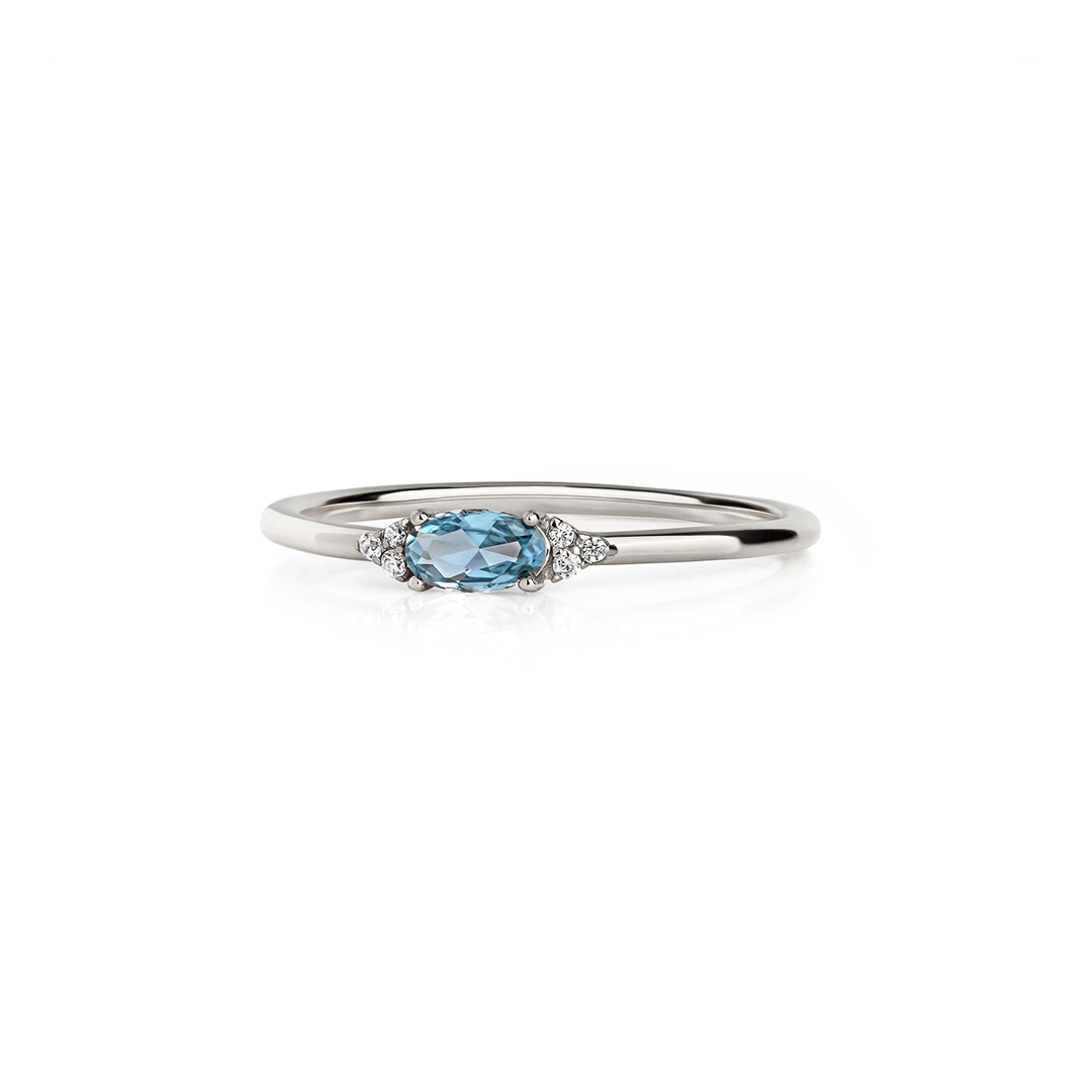 Choosing Peace Minimal Oval Cut Ring