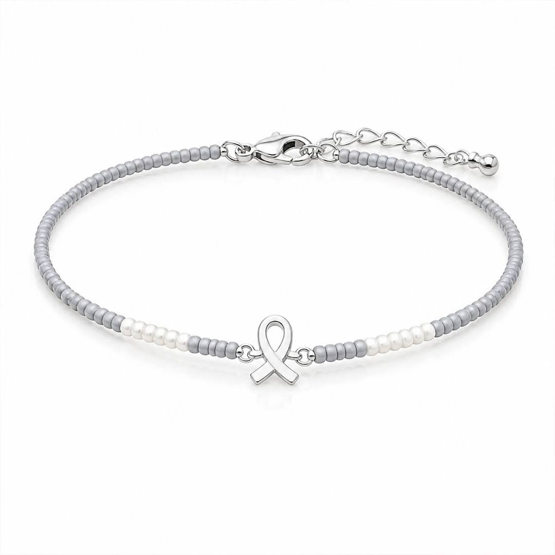 Fuck Lung Cancer Tiny Bead Bracelet