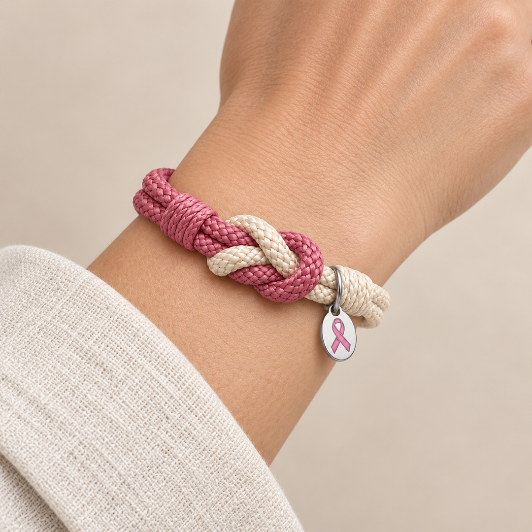 Strength in Every Knot Breast Cancer Awareness Bracelet