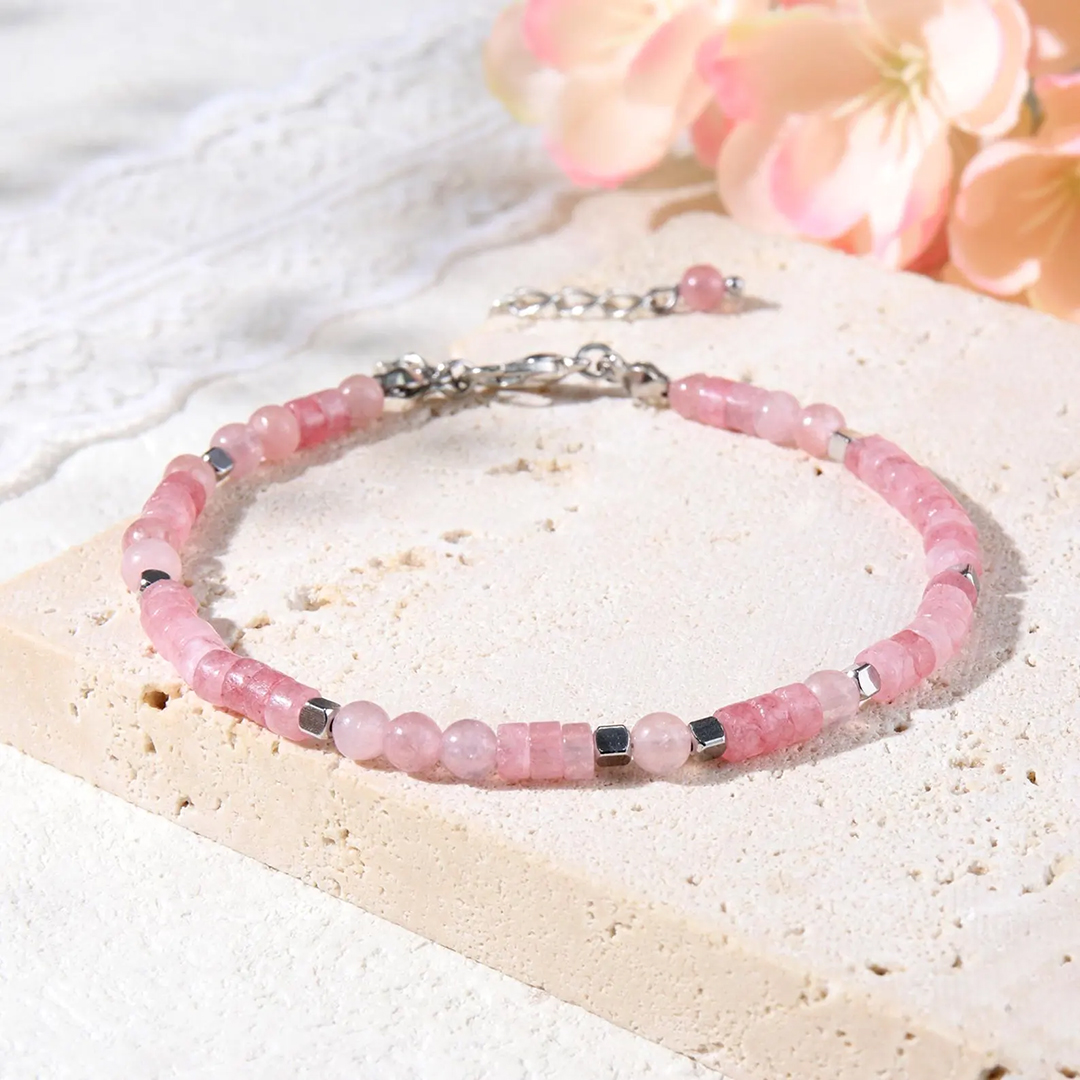 Enough in Every Chapter Breast Cancer Awareness Pink Bracelet